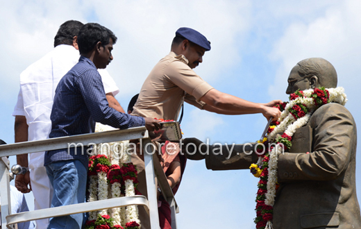 Dalits protest on the occasion of Ambedkar Jayanti in Mangaluru